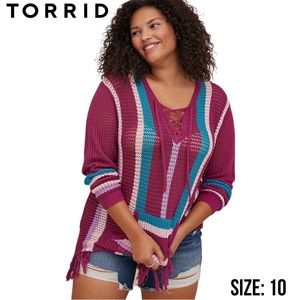 NWT Torrid Pullover Hooded Sweater - Size: 10